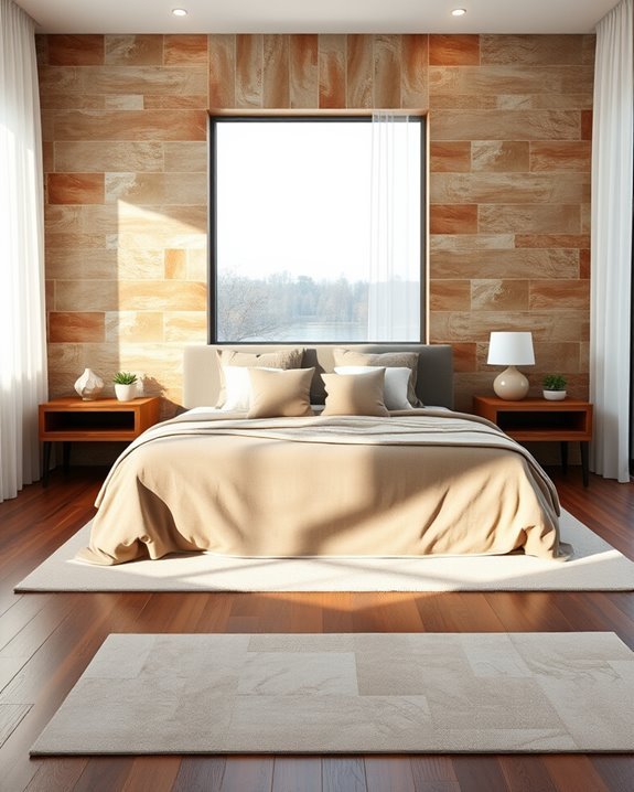 earthy tones promote tranquility