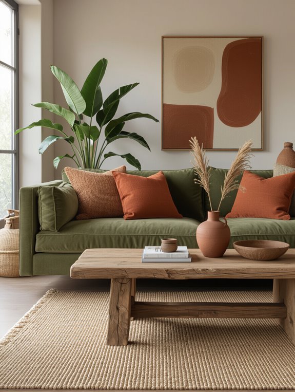 earthy warm natural ambiance