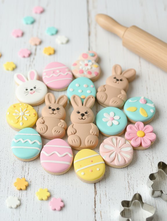 easter clay button crafts