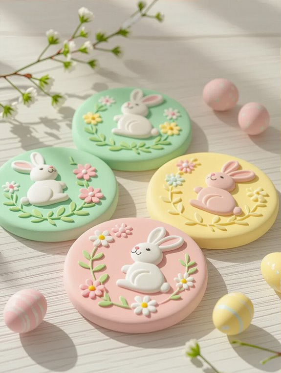 easter clay coaster craft