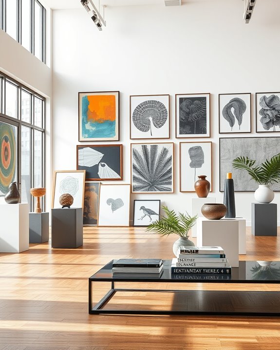 eclectic art display ideas