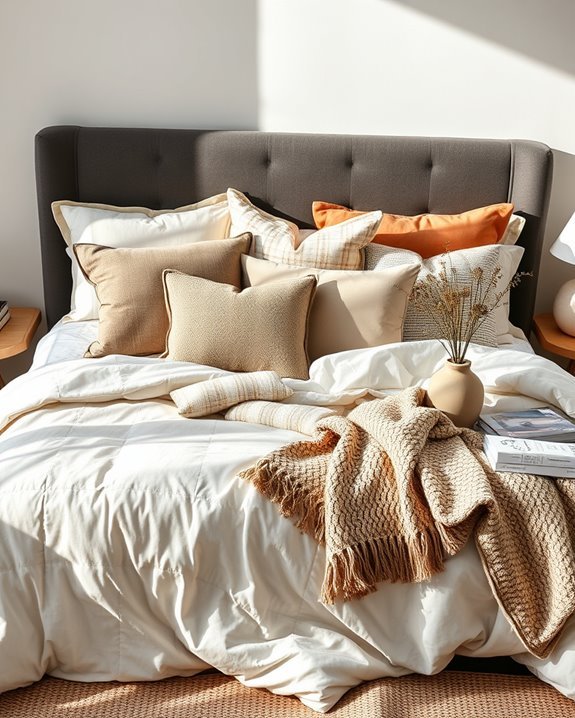 eclectic bedding style fusion