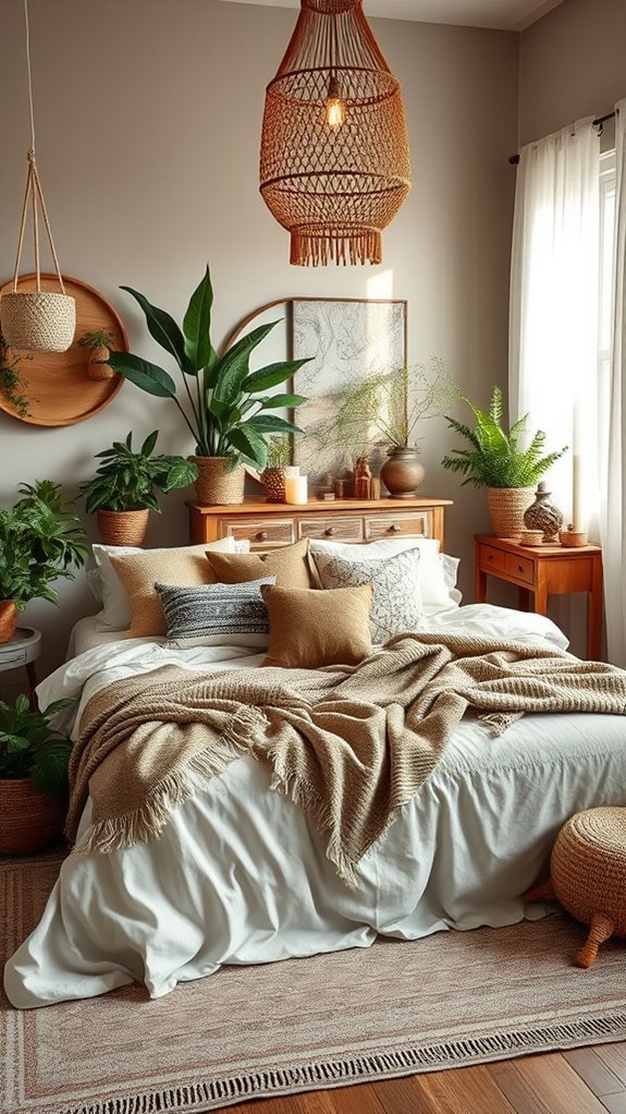 eclectic bohemian bedroom design