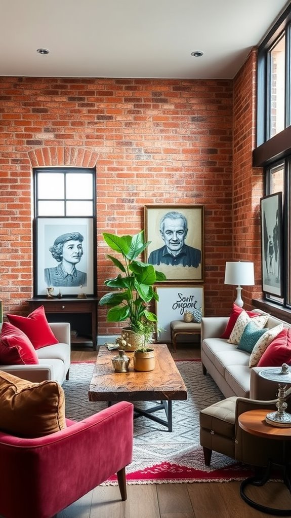 eclectic brick wallpaper designs