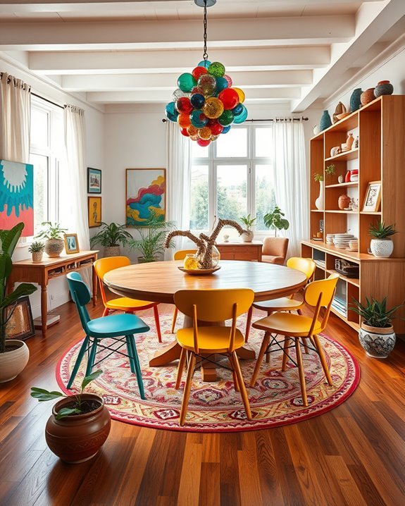 eclectic dining room creativity
