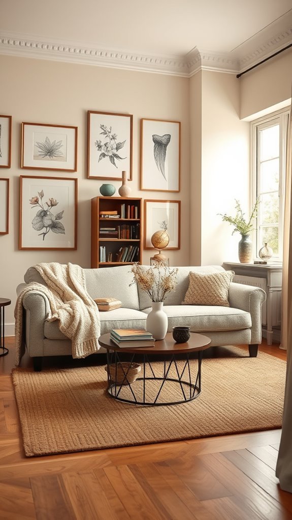 eclectic gallery wall art