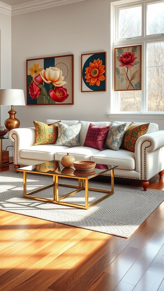 eclectic ivory pattern mixing