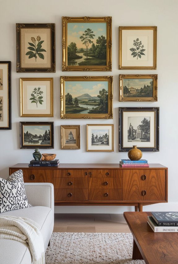 eclectic layered vintage gallery
