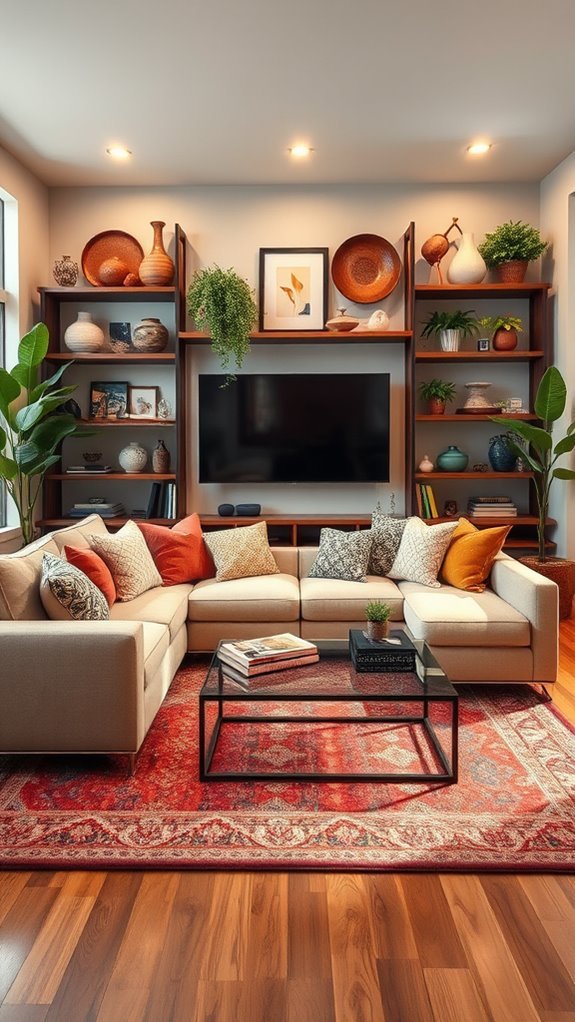 eclectic living room design