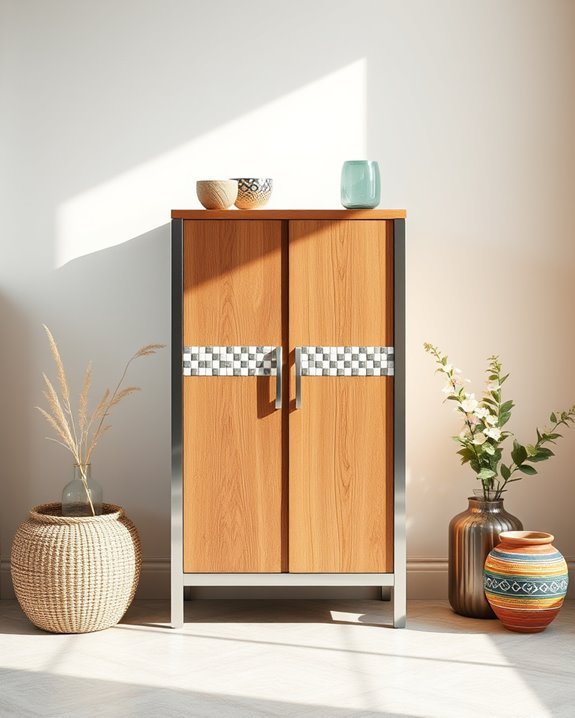 eclectic material mixing techniques