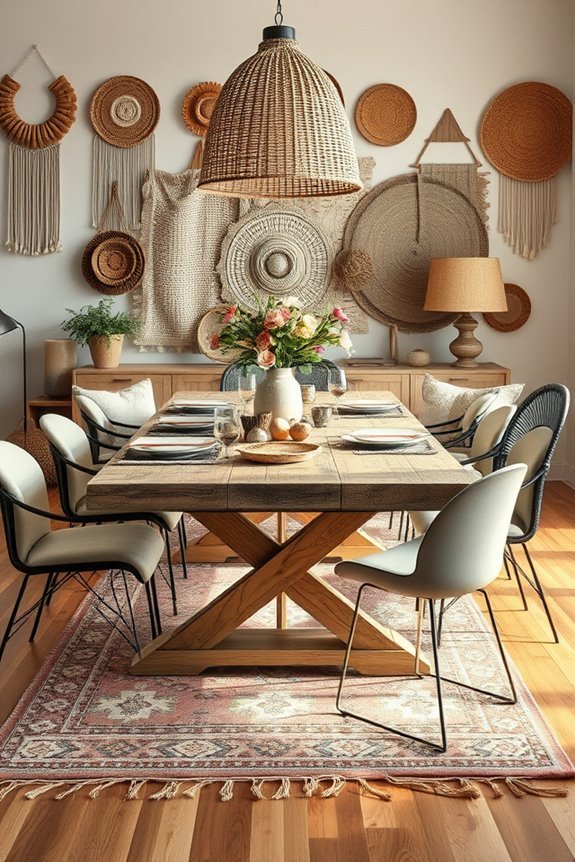 eclectic mixed materials ambiance