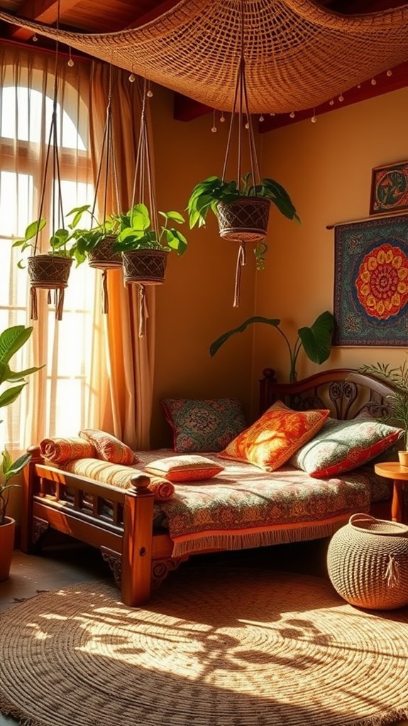 eclectic vibrant cozy sanctuary