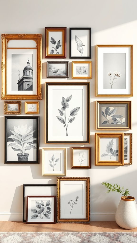 eclectic wall art arrangements