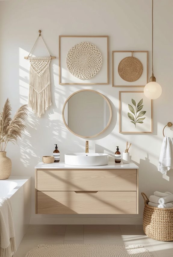 eclectic warm botanical gallery