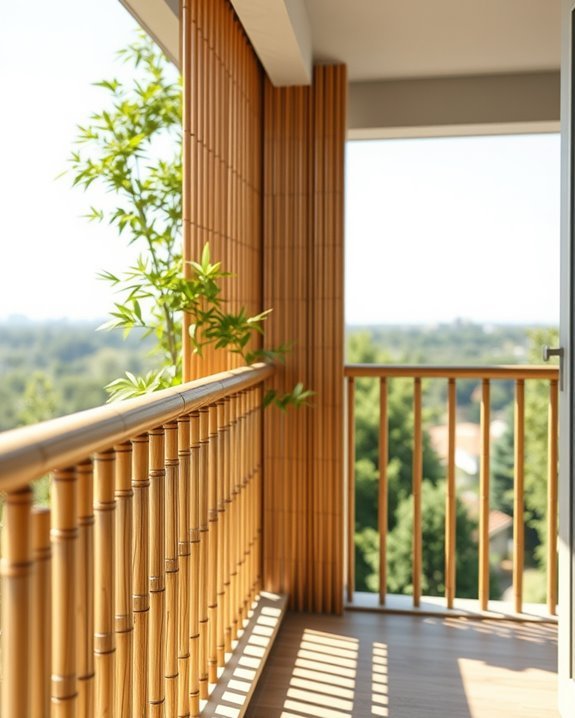 eco friendly bamboo balcony railings