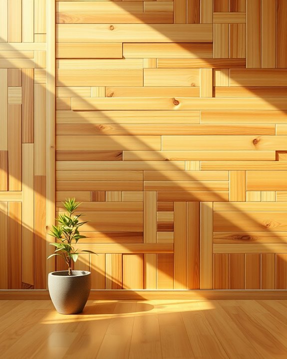 eco friendly bamboo feature walls