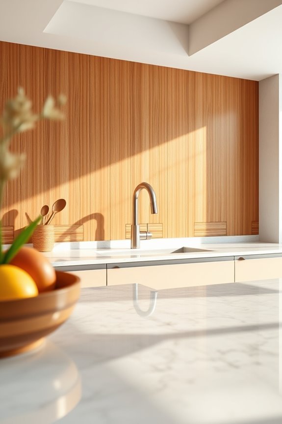 eco friendly bamboo kitchen paneling