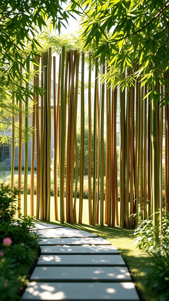 eco friendly bamboo privacy walls