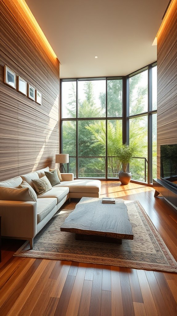 eco friendly bamboo wall design