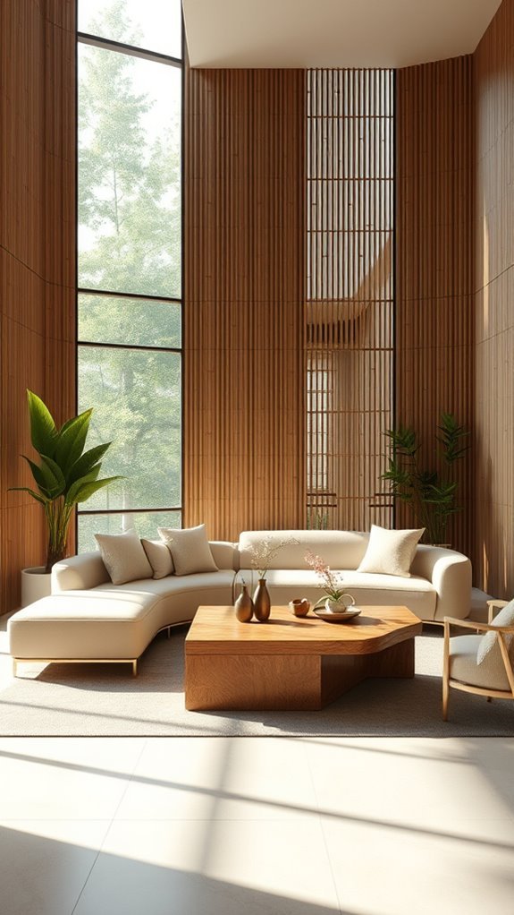 eco friendly bamboo wall designs