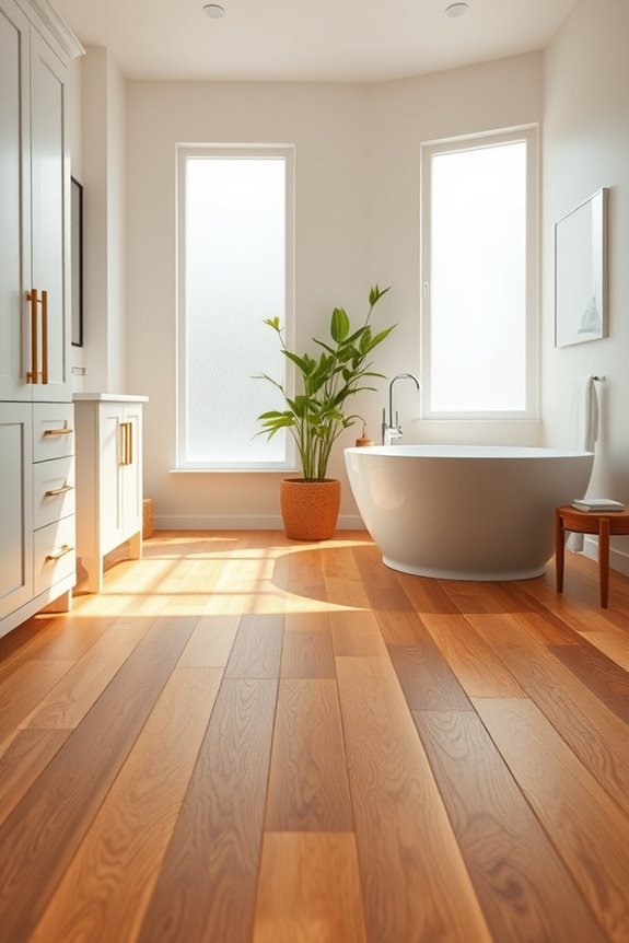 eco friendly bathroom flooring choice