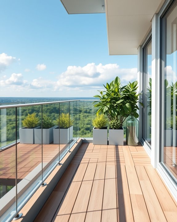 eco friendly glass balcony designs
