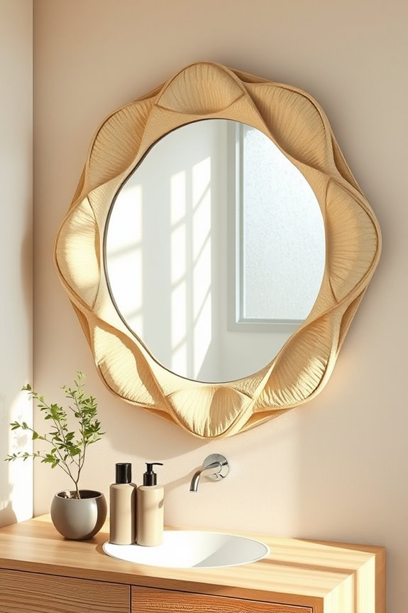 eco friendly handmade paper mirrors
