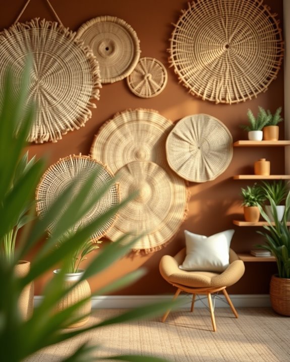 eco friendly jute wall art