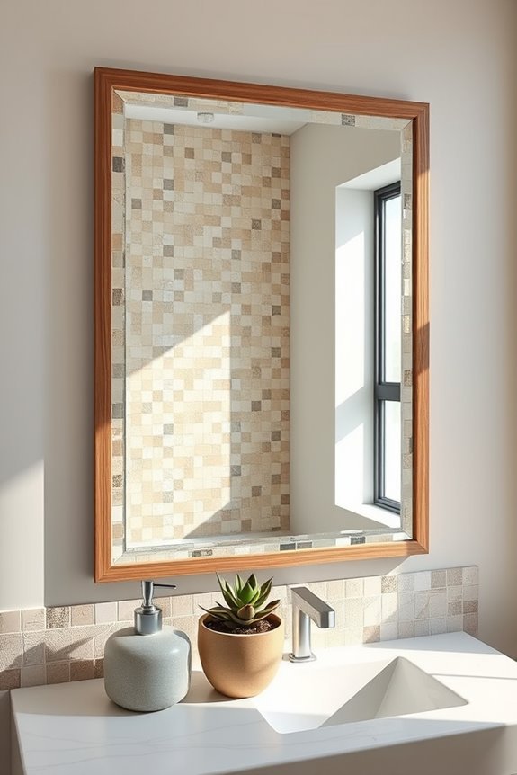 eco friendly mosaic tile mirrors