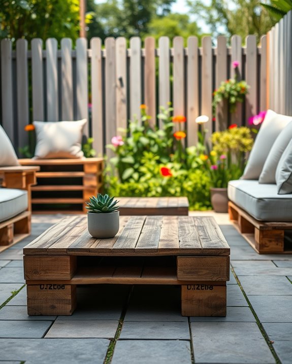 eco friendly pallet garden furniture