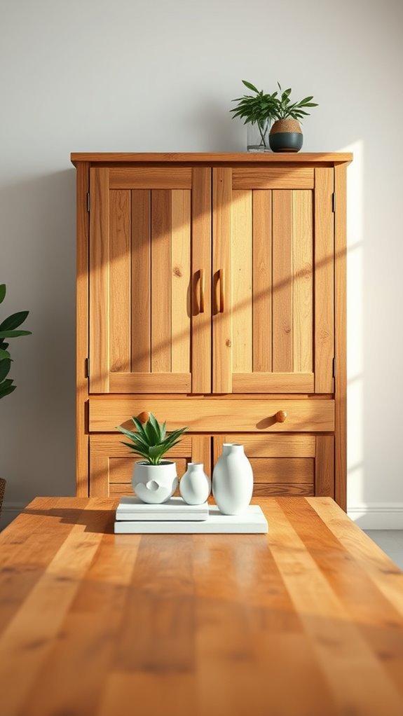 eco friendly pallet wood cupboards