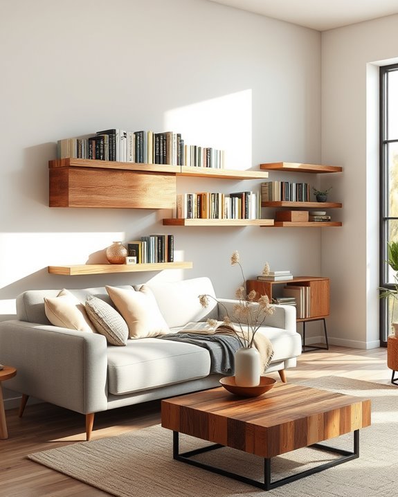 eco friendly reclaimed wood shelves