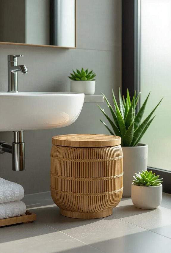 eco friendly recycled bathroom bins