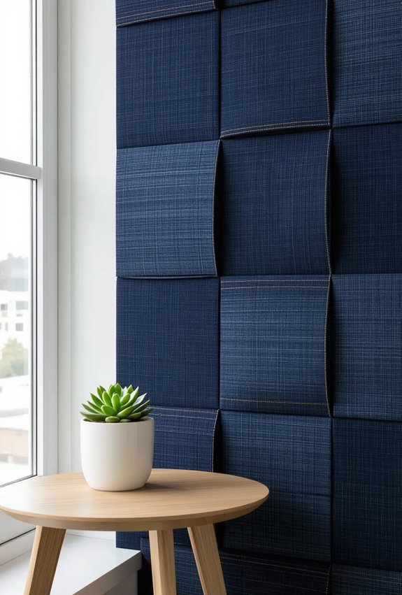 eco friendly recycled denim acoustic panels