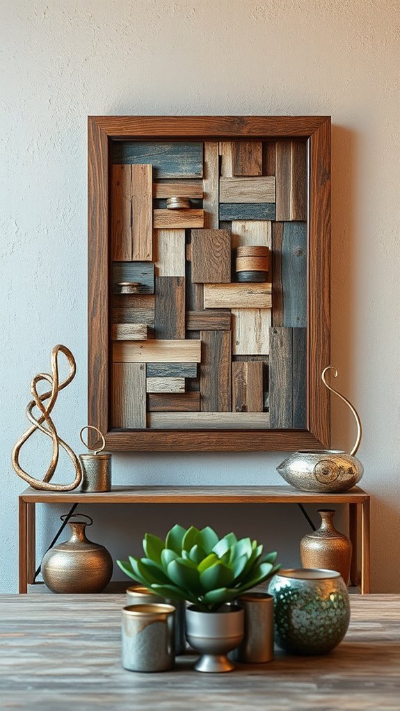 eco friendly repurposed art