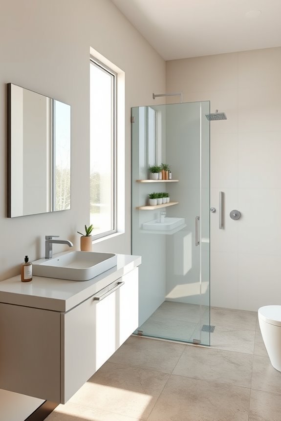 efficient bathroom layout design