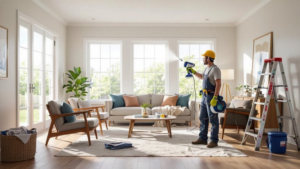 efficient ceiling painting solution