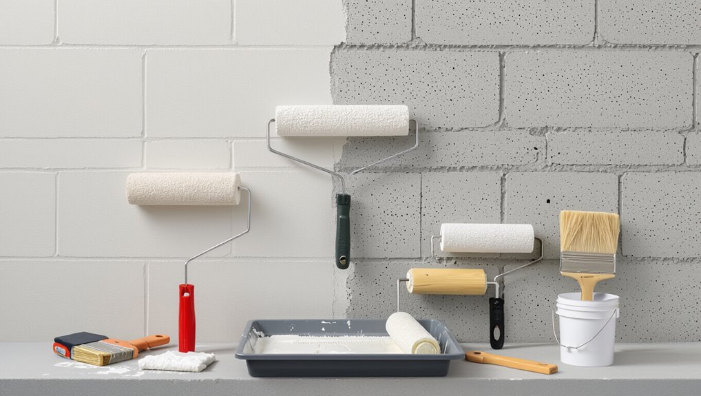 efficient cement block painting