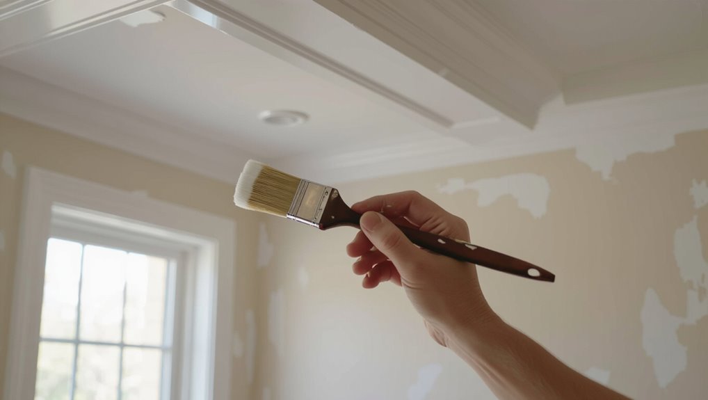 efficient crown molding painting
