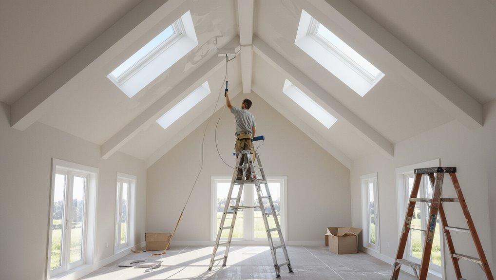 efficient high ceiling painting