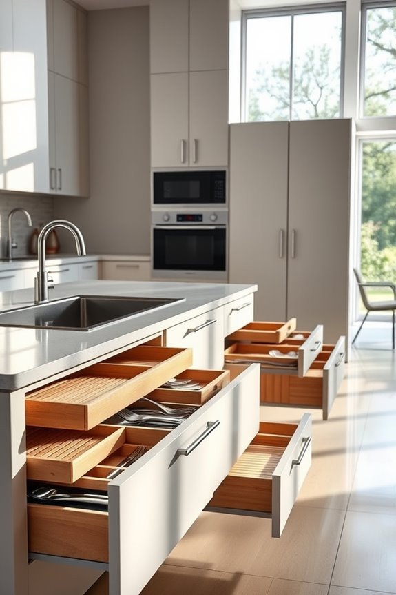 efficient kitchen drawer organization