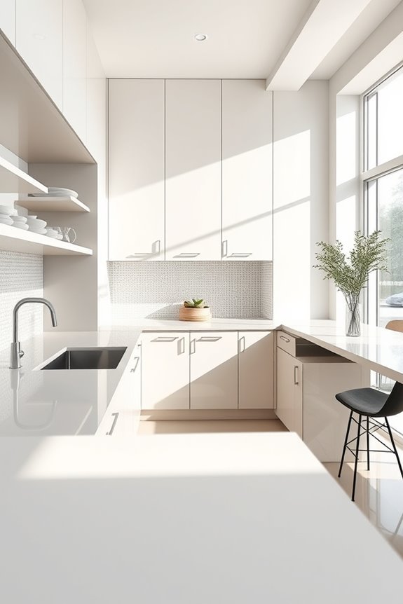 efficient l shaped kitchen design