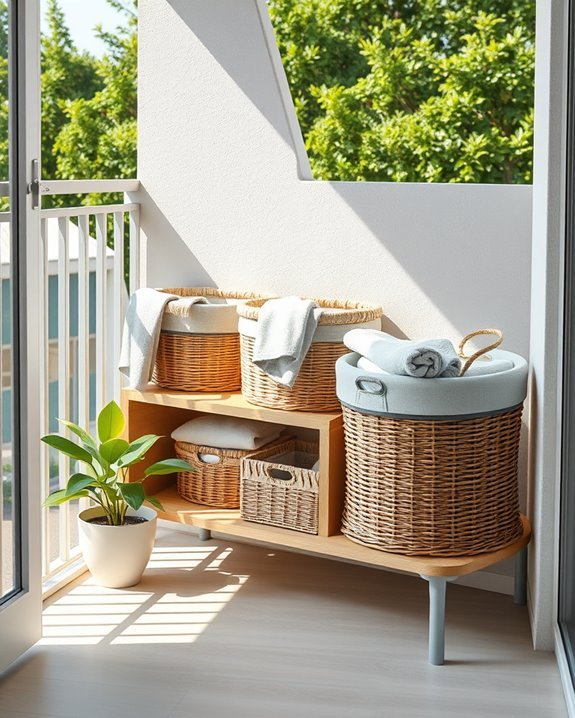 efficient laundry sorting baskets