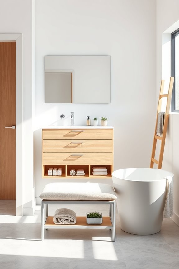efficient multi functional bathroom furniture