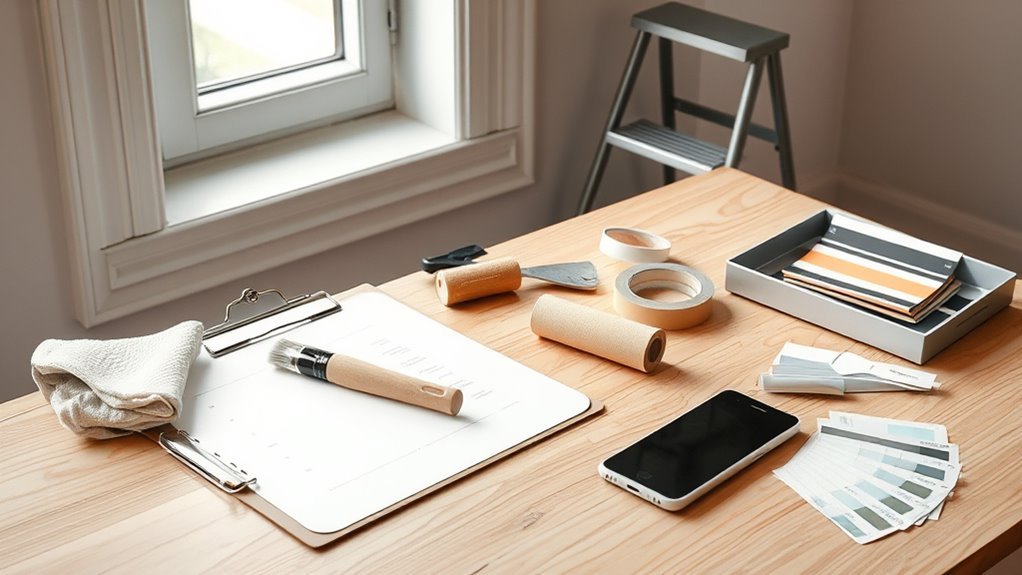 efficient painting project checklist