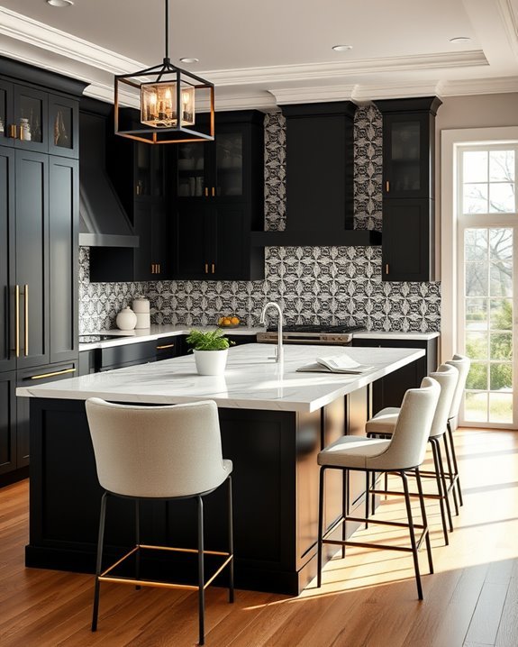 effortless black and cream elegance