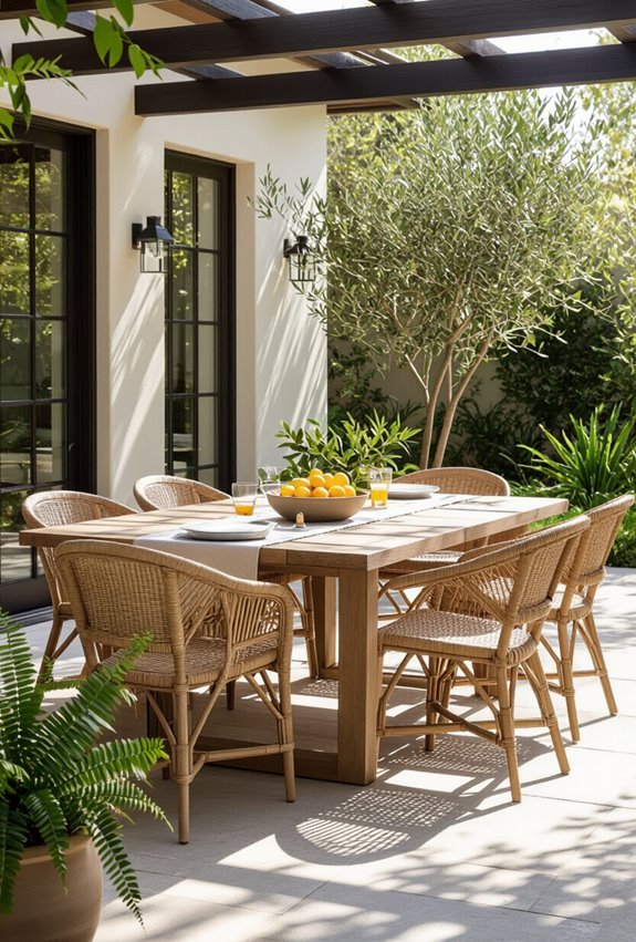 effortless family outdoor dining