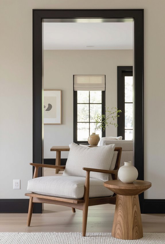 eggshell walls glossy trim
