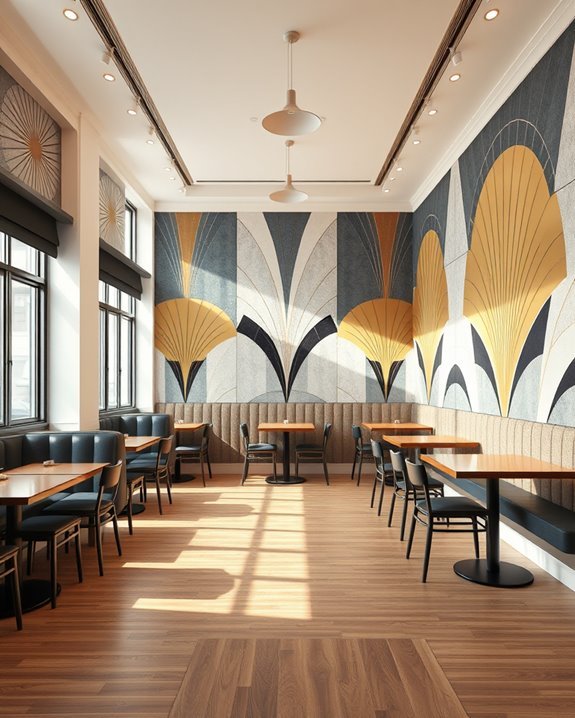 elegant 1920s cafe ambiance