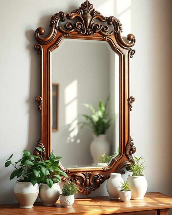 elegant antique mirror restoration